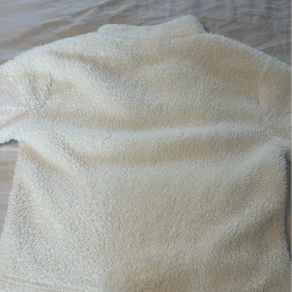 Gap white furry fleece pullover xl - Picture 7 of 9